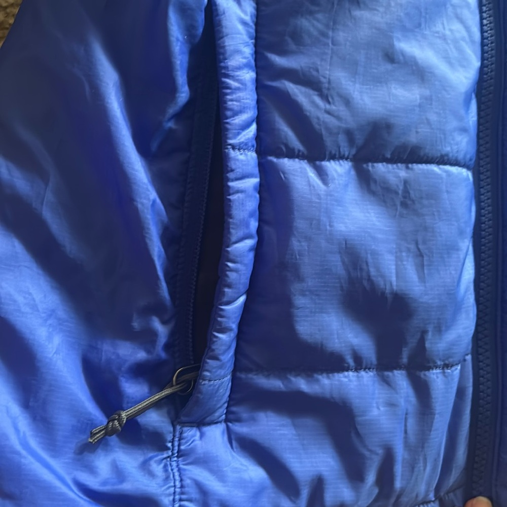THE NORTH FACE Bright Blue Mock Neck Quilted Puffer Jacket S/P - Picture 3 of 13
